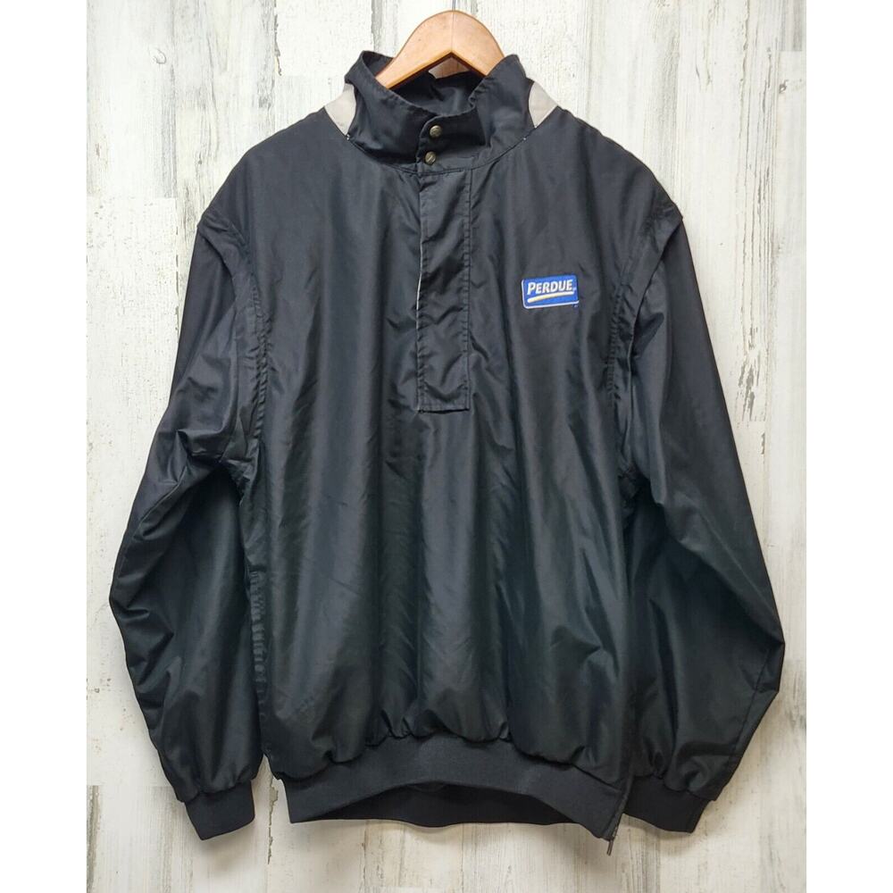 Perdue Misspelled Windbreaker Men M Black Purdue University Gag Sororitylife